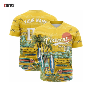 Camiseta de Béisbol Corex con Estampado Completo Color Oliva, Unisex, Manga Corta, Transpirable, Antibacteriana, con Estampado por Transferencia de Calor, Deportiva - Product Image 6