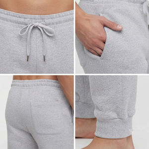 Men's Premium Performance Gym Training <b>Trousers</b> Comfortable Casual Mid Waist Fleece Lining Breathable <b>Drawstring</b> Closure Pocket - Product Image 6