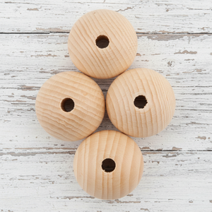 <b>Wood</b> Round Beads <b>Jewellery</b> Home Decor Beads FAIZA CRAFT FC-8416 Multi Color - Product Image 6