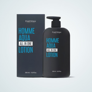 โลชั่น Puredeom Korean K-Beauty Homme Aqua All-In-One Lotion 500 มล. 1 ชิ้น ผลิตในเกาหลี สำหรับผิวผู้ชาย มอยเจอร์ไรเซอร์ - Product Image 4
