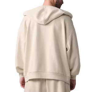 Hoodie unisexe surdimensionné à coupe carrée, 550 g/m², 100 % coton, double couche, sans cordon, motif uni, personnalisé par le fabricant - Product Image 1