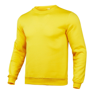 Sudadera de cuello redondo para hombre, estilo oversize, de forro polar, poliéster, informal, estilo urbano, color liso, ajuste holgado, primavera, colores personalizables - Product Image 4