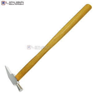 Marteau pointu large Niethammer avec tête en acier inoxydable et manche en bois, instruments professionnels de laboratoire dentaire, orthodontie - Product Image 5