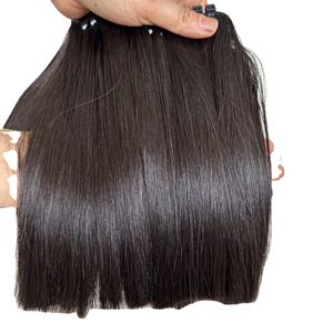 Extensiones de cabello Remy súper doble dibujado cinta recta de hueso Ins Paquete de cabello virgen humano Natural con punta plana cabello doble dibujado - Product Image 4