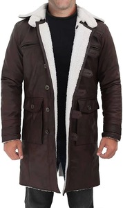 2026 High Quality Breathable Men's <b>Shearling</b> Leather Coats Classic Cold Weather Winter Coat 50% Feather Filled Coated Standard - Product Image 6