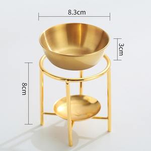 Quemador de incienso de metal con diseño grabado a mano, juego con tapa de latón y bandeja martillada para meditación y aromaterapia en el hogar. - Product Image 3