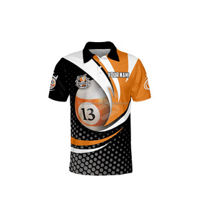 Nueva Camiseta de Billar Sublimada de Punto, Camisa de Snooker Personalizada, Ropa Deportiva de Algodón y Poliéster para Hombre - Product Image 6