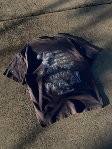 T-shirt graphique vintage de haute qualité, effet délavé, 250 GSM, style hip hop pour hommes - Product Image 1