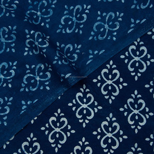 Tissu en coton biologique imprimé floral Dabu Mughal pour la maison Textile Decor Crafts Car Covers-Lightweight Hand Outdoor for Boys - Product Image 1