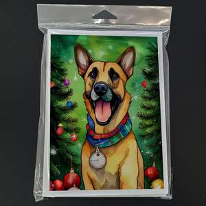 Lunatique A7 Taille 5x7 Pack de 8 Cartes de Voeux de Noël Belges Malinois Cartes de Note Vierges avec Enveloppes - Product Image 3