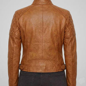 Veste en cuir de mouton souple de qualité supérieure pour homme, matelassée, épaules rembourrées, coupe ajustée, style moto, fabricant sur mesure de haute qualité - Product Image 2