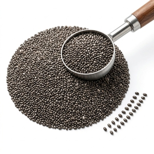 Graines de Chia Noires Séchées, Matière Première Naturelle Pure de Qualité Supérieure, Prix de Gros Direct Usine - Product Image 5