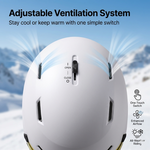 Capacete de Esqui Premium HONORTOUR de Alta Qualidade com Lente Revo e Proteção UV 100% - Capacete Profissional para Esqui - Product Image 4