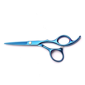 Tijeras de Peluquería Profesionales de Titanio con Logotipo Personalizado, para Diestros, de Acero Inoxidable, con Empuñadura de Goma, Gran Venta - Product Image 4