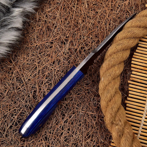 Customizable Stainless Steel Hunting <b>Knife</b> with Comfortable Handmade Curved Skinner <b>Knife</b> with <b>Bone</b> <b>Handle</b> & Leather Sheath - Product Image 5