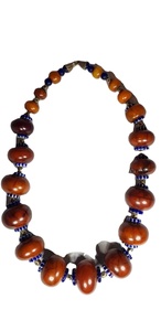 Collar de cuentas de resina de lujo último desain mejor calidad collar de resina de alta pulido hermosa moda cuentas de resina NEC para mujeres - Product Image 5