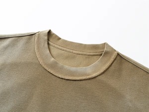 Débardeur surdimensionné personnalisé effet délavé avec poche avant, chemise streetwear premium unisexe, t-shirt sans manches décontracté, vente en gros OEM - Product Image 4