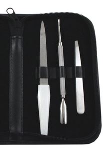 6Pcs Silver Manicure Pedicure Tools <b>Set</b> Stainless Steel <b>Nail</b> File <b>Clippers</b> Cleaner Cuticle Pusher <b>nail</b> Scissor Face Hand care - Product Image 6