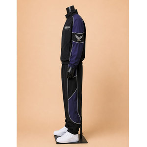 Conjunto Deportivo Casual Personalizado de Talla Grande, Chaqueta Cortavientos Unisex de 2 Piezas, Impermeable, Ecológico y Reversible - Product Image 2