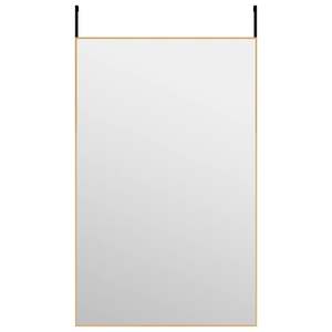 Miroir mural minimaliste en aluminium doré 19,7x31,5 pouces - Product Image 2