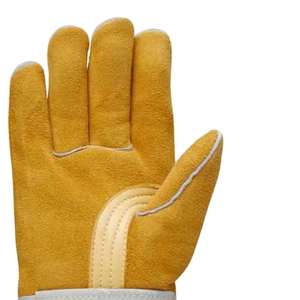 Gants de travail de sécurité en cuir de vachette résistant à la chaleur pour soudeurs - Product Image 4