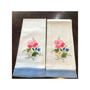 Add Eco Flair 100% Coton Brodé Séchage Rapide Léger Fait à la Main Recyclable 18x28 Occasion Conceptions Sophistiquées Serviettes Cadeaux - Product Image 1