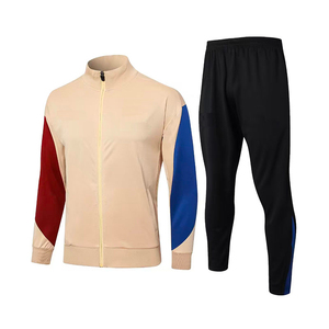 Survêtement gris bleu pour homme, sweat-shirt sportif à manches longues avec fermeture éclair intégrale et poches latérales, séchage rapide, coupe classique, idéal pour l'automne - Product Image 4