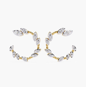 Pendientes de Diamantes Cultivados en Laboratorio Personalizados al por Mayor, Joyería Fina Certificada por IGI para Mujer - Product Image 1