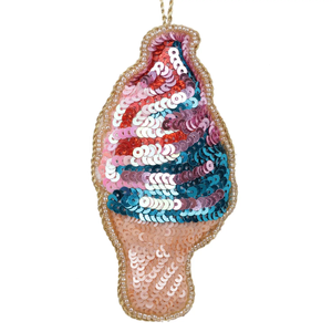 Ornement en forme de cloche perlée rose, jaune, or, accessoire décoratif suspendu, style doux, décoration colorée - Product Image 4