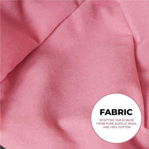 Gorro Escocés Tartán Rosa Perla Personalizado con Pompón, Gorro de Lana, Gorro de Clan de las Tierras Altas, Venta al por Mayor - Product Image 4