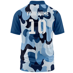 Custom Cricket Jersey Sublimation Printing Breathable 100% Polyester Eco-Friendly Team Shirt Lightweight Direct Factory Supplier - Product Image 3