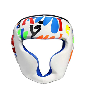 Custom Made High Quality Genuine Cowhide Leather <b>Boxing</b> Head Guard High-Quality Professional <b>Boxing</b> Head Guard for Training - Product Image 1