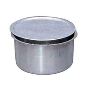 Classic Pure Aluminum Patila with Metal Lid (Silver) 10L <b>Induction</b> Base Eco-Friendly Polished Interior <b>Cookware</b> <b>Set</b> - Product Image 2