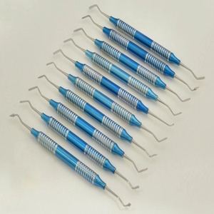 Juego de Instrumentos para Rellenos Dentales de Composite, 10 Piezas, Herramientas Restauradoras Manuales, Azul, JI-3103, CE CLASE I, 1 Año de Garantía, JAMSO - Product Image 2
