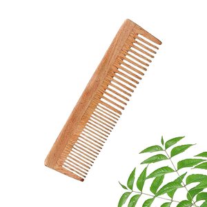 Peigne à cheveux en bois de Neem biologique, peigne en bois naturel pour les soins des cheveux, anti-pelliculaire, massage du cuir chevelu, peigne démêlant, fait à la main, ayurvédique - Product Image 3