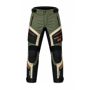 Pantalones de moto para invierno con protección para las rodillas, impermeables, de tela, con aislamiento térmico, tela cortavientos y ajustables. - Product Image 1