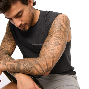 OEM Wholesale Mens <b>Slim</b> Fit Tank Top for Gym Sportswear Polyester Cotton Sleeveless Mens Shirt Custom Logo Quick Dry Muscle <b>Vest</b> - Product Image 3