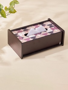 MDF Elegant Wood Tissue Box Printed Crafts Cover <b>Bathroom</b> and Home Decor Unique <b>Vintage</b> Wooden Napkin Case Holder home hotel use - Product Image 1