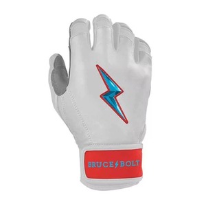 Guantes de Béisbol de Cuero Blanco de Alta Calidad, Cómodos, con Cierre de Gancho y Bucle Acolchado, Personalizables, Unisex, Juveniles - Product Image 3