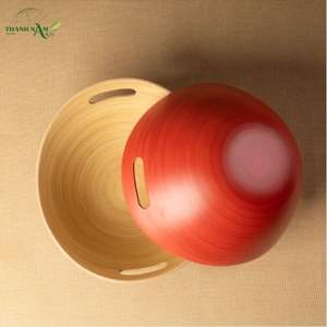 ชามเสิร์ฟไม้ไผ่สานแบบคลาสสิกสั่งทำพิเศษ พร้อมหูจับด้านข้าง เป็นมิตรกับสิ่งแวดล้อม ปลอดสารพิษ สำหรับใช้บนโต๊ะอาหาร - Product Image 6