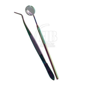 Juego de espejos dentales profesionales, espejos de inspección oral de acero inoxidable reutilizables para examen clínico y cuidado de la higiene - Product Image 2