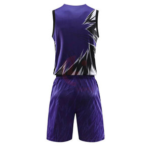 Uniforme de Baloncesto 100% Poliéster de Buena Calidad, Uniforme de Baloncesto de Diseño Nuevo Hecho a Medida, Mejor Precio - Product Image 3