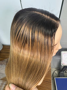 Vente en gros 100% vietnamien brut os droit pour ombre or perruque Super qualité Double dessiné de haute qualité cheveux humains - Product Image 5