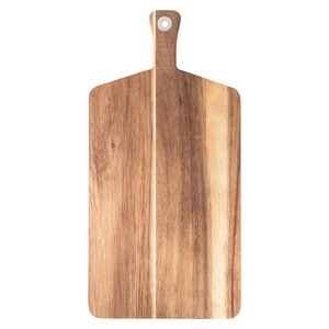 Planche à découper et à hacher en bois naturel REHMAN CRAFT avec poignée intégrée, écologique, épaisseur 1,5 cm, passe au lave-vaisselle - Product Image 3