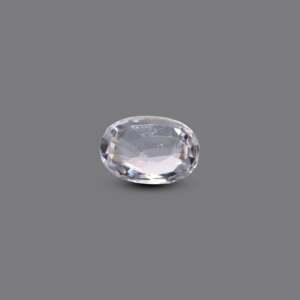 Natural Blue Topaz Loose Gemstone 4.4 Carat White Zircon for Fine Jewelry - Product Image 2