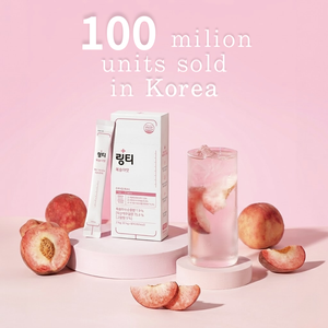 LINGTEA Bebida Electrolítica Original para Hidratación, Sabor Durazno, en Polvo, 11.4g (40kcal)*10, Certificado GMP, Vitamina C, Hecho en Corea - Product Image 5