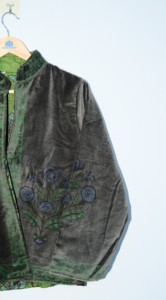 Chaqueta de Algodón Tejida a Mano con Estampado Floral Étnico, Transpirable y Ecológica para Mujer, Diseño Floral Étnico, para Invierno - Product Image 2