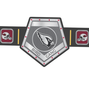 เข็มขัดแชมป์ Bird Gang ดีไซน์ฟุตบอลแบบกำหนดเอง ของสะสมคุณภาพสูง อุปกรณ์สำหรับแฟนทีม Arizona Cardinals - Product Image 2