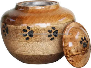 Boîte d'urne en bois commémorative pour animaux de compagnie Urnes de crémation en bois pour cendres de chat et de chien Urnes en palissandre à bas prix - Product Image 5