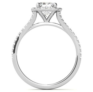 <b>Emerald</b> Cut Moissanite <b>Ring</b> 925 Sterling <b>Silver</b> 18K Gold Plated Luxury Engagement Wedding Anniversary Promise Bridal <b>Ring</b> - Product Image 4